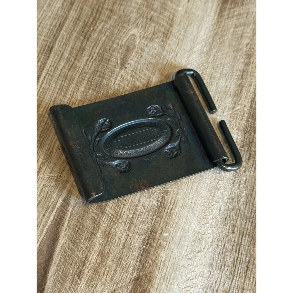 Vintage Rose Bowl Championship Souvenir Belt‎ Buckle Brass Tone Tournaments 2